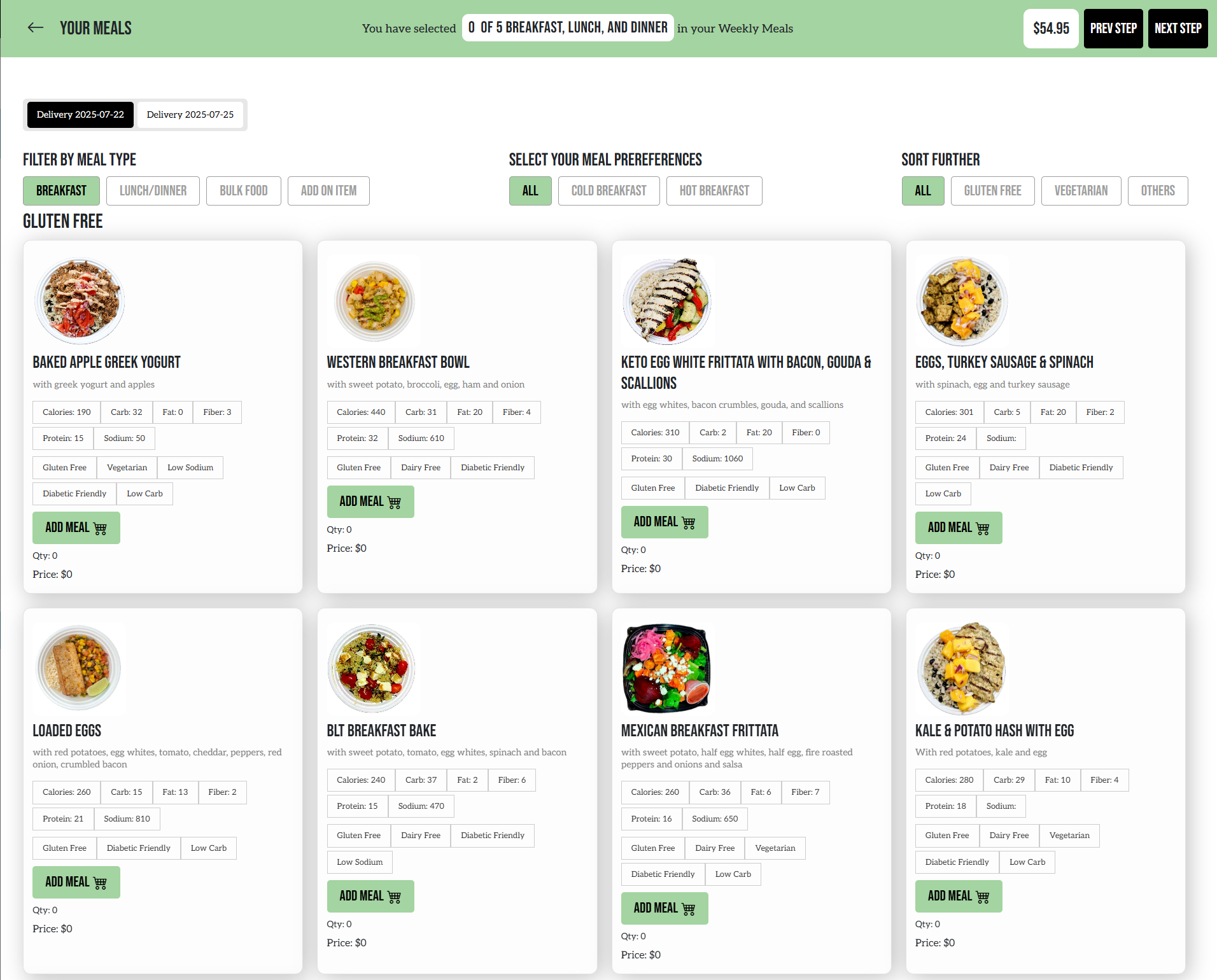 Effortlessly Healthy Second Order Select Meals